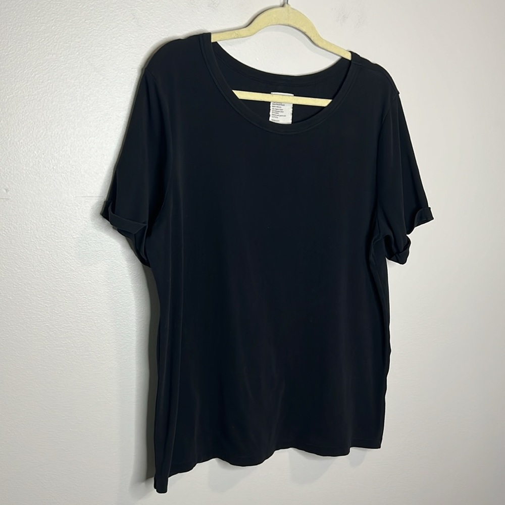 For Days Ribbed Knit black oversized tee size medium - Picture 3 of 10